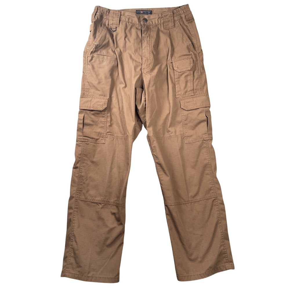 5.11 Tactical Cargo Pants Mens 32x30 Brown Ripstop Utility Work Trousers